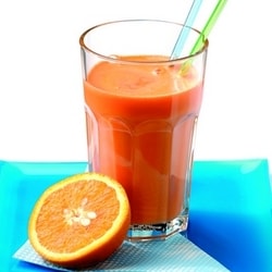 Jus de betterave, orange et gigembre