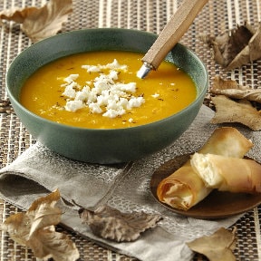 Velouté de potiron parfumé au cumin
