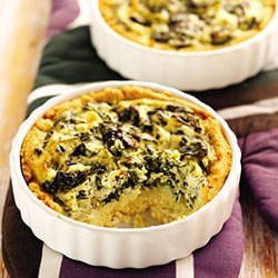 Mini-quiches aux épinards